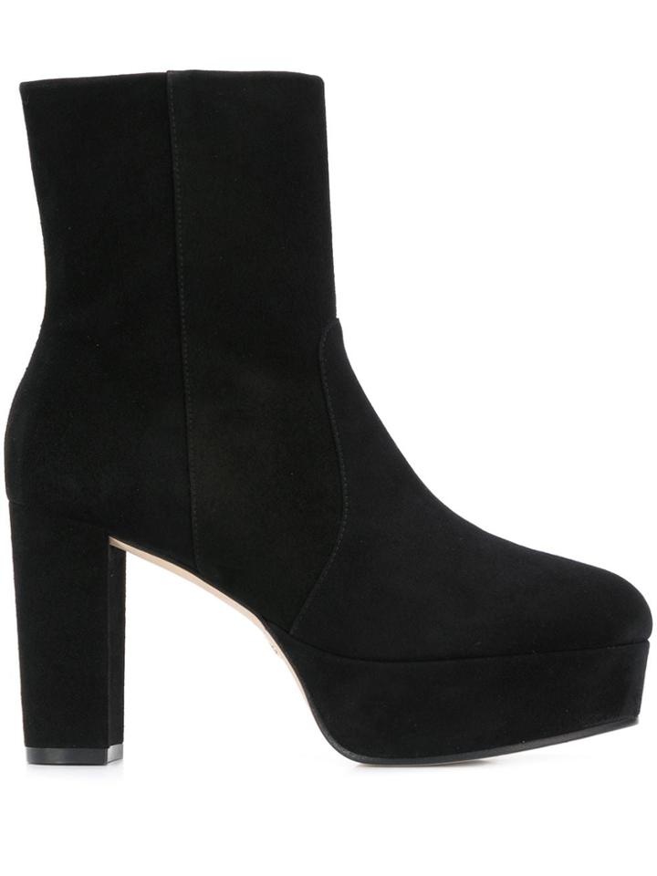 Stuart Weitzman Ares Platform Mid-calf Boots - Black