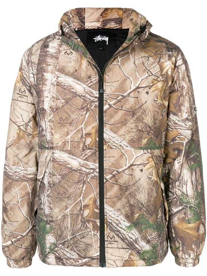 Stussy Forest Print Jacket - Neutrals