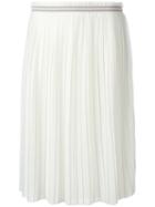 Bellerose Pleated Skirt, Women's, Size: 2, White, Polyester/viscose