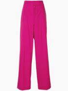 Ballsey Flared Tailored Trousers - Pink & Purple