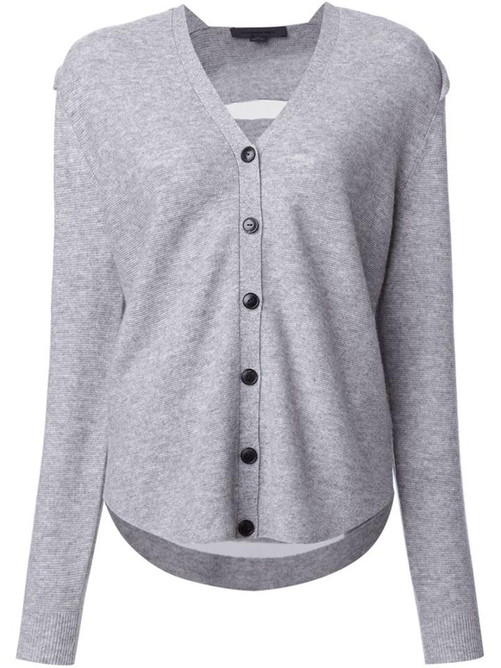 Alexander Wang Sheer Striped Back Cardigan