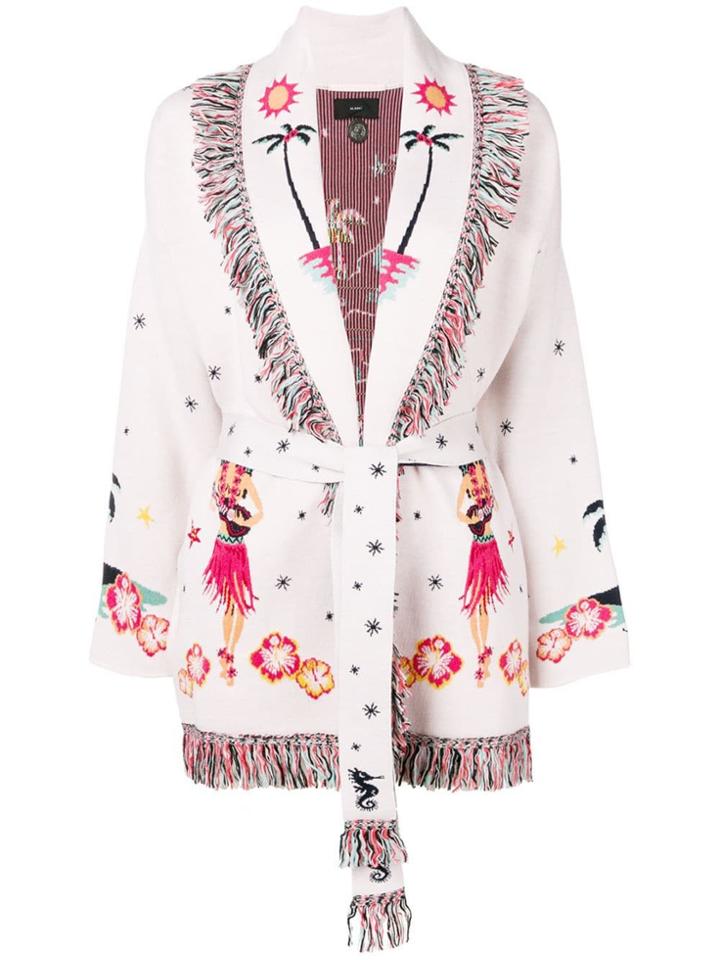 Alanui Fringe Cardi-coat - Pink