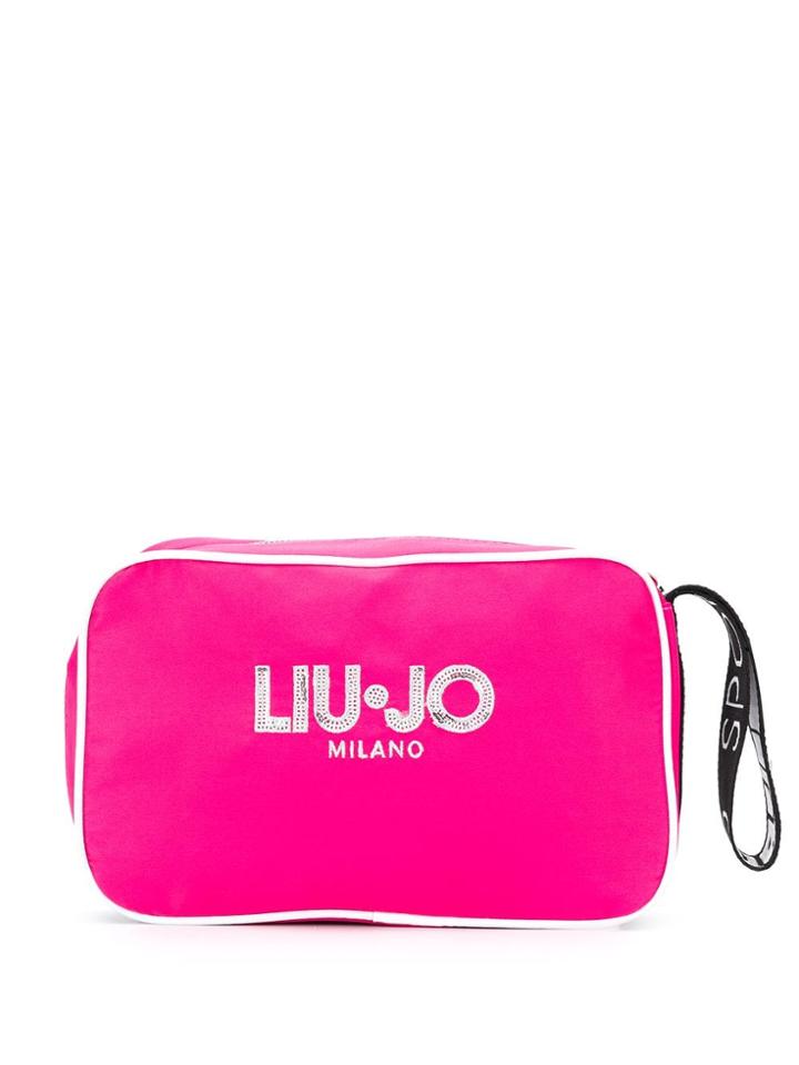 Liu Jo Logo Zipped Clutch - Pink