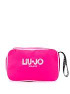 Liu Jo Logo Zipped Clutch - Pink