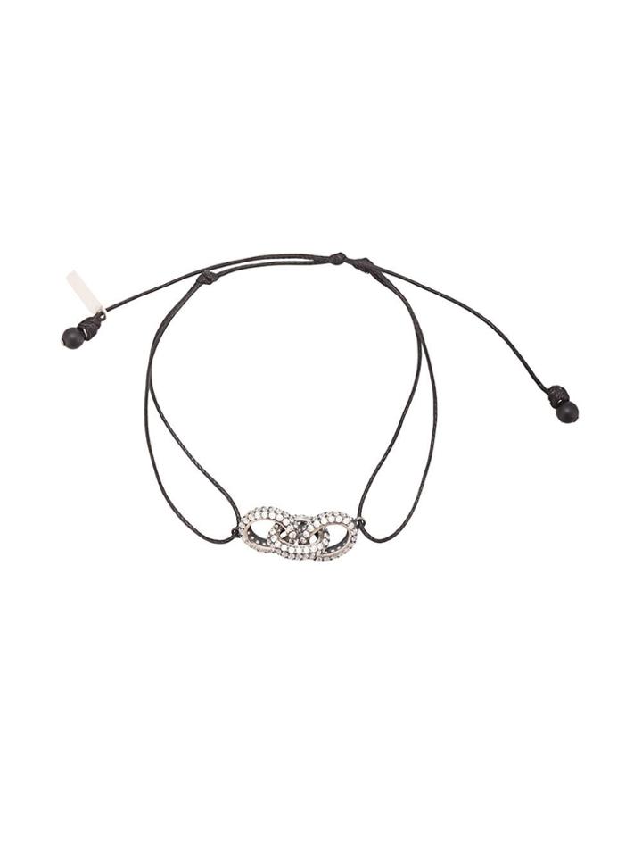 Hues Pave Treo Rolo Bracelet - Black