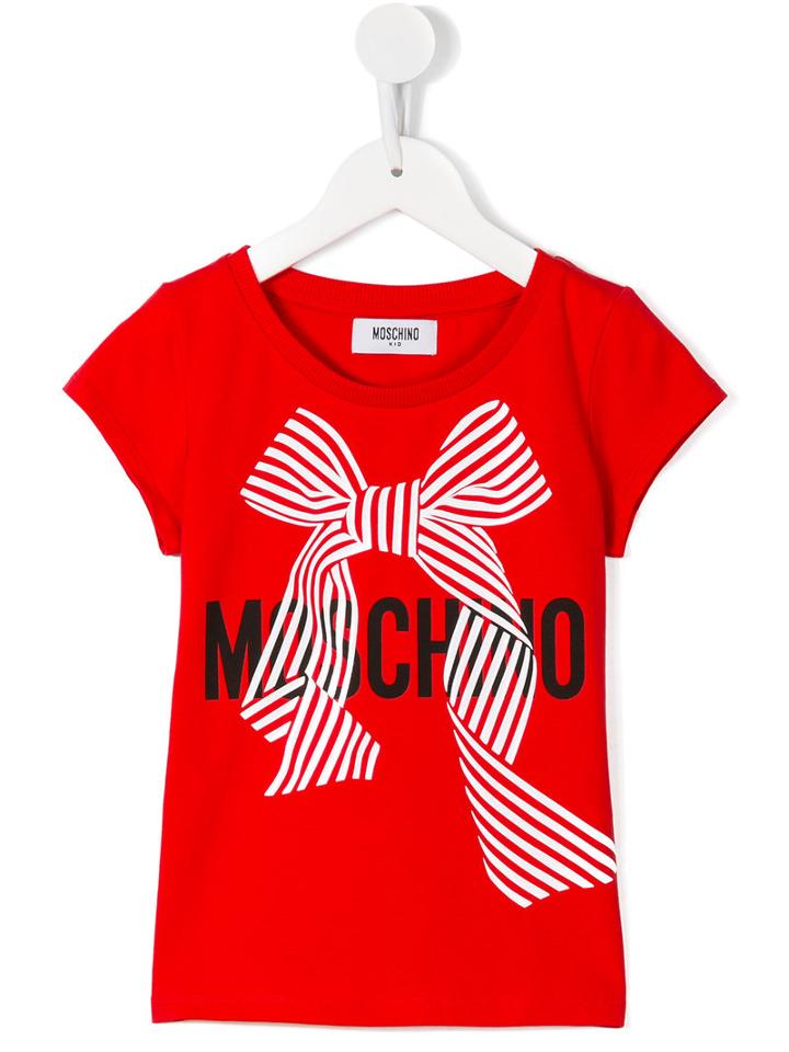 Moschino Kids Logo Print T-shirt, Girl's, Size: 12 Yrs, Red