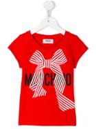 Moschino Kids Logo Print T-shirt, Girl's, Size: 12 Yrs, Red