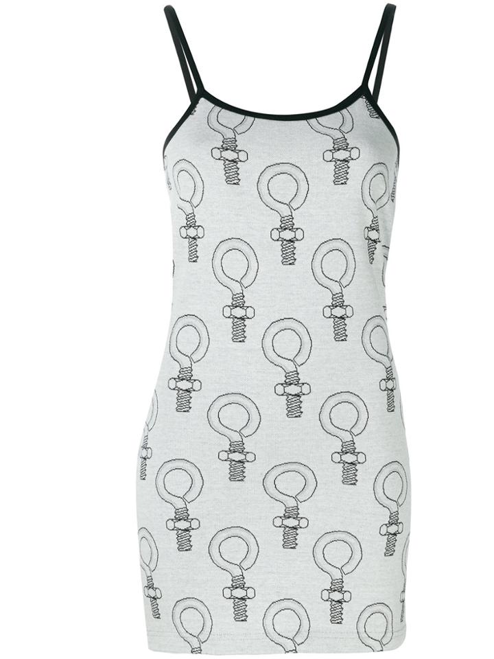Mademe Jaquard Dress - Grey