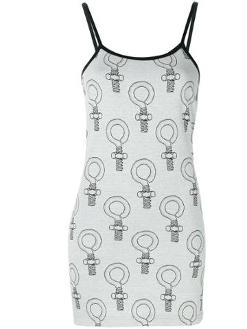 Mademe Jaquard Dress - Grey