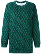 Au Jour Le Jour Snakes Print Sweatshirt, Women's, Size: 42, Green, Cotton