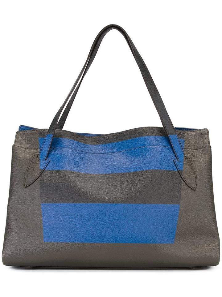 Max Mara Colour Block Shoulder Bag, Women's, Black