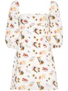 Reformation Hampstead Beach Print Dress - Multicoloured