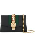 Gucci Super Mini Sylvie Shoulder Bag - Black