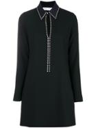 Victoria Victoria Beckham Stud-embellished Mini Dress - Black