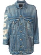 R13 Oversized Denim Jacket, Women's, Size: Small, Blue, Cotton