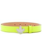 Dsquared2 Maple Leaf Buckle Belt - Yellow