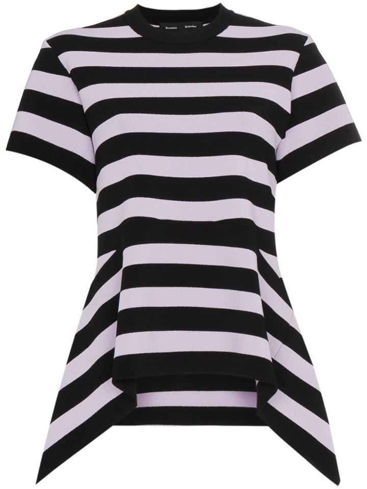 Proenza Schouler Striped Top - Black
