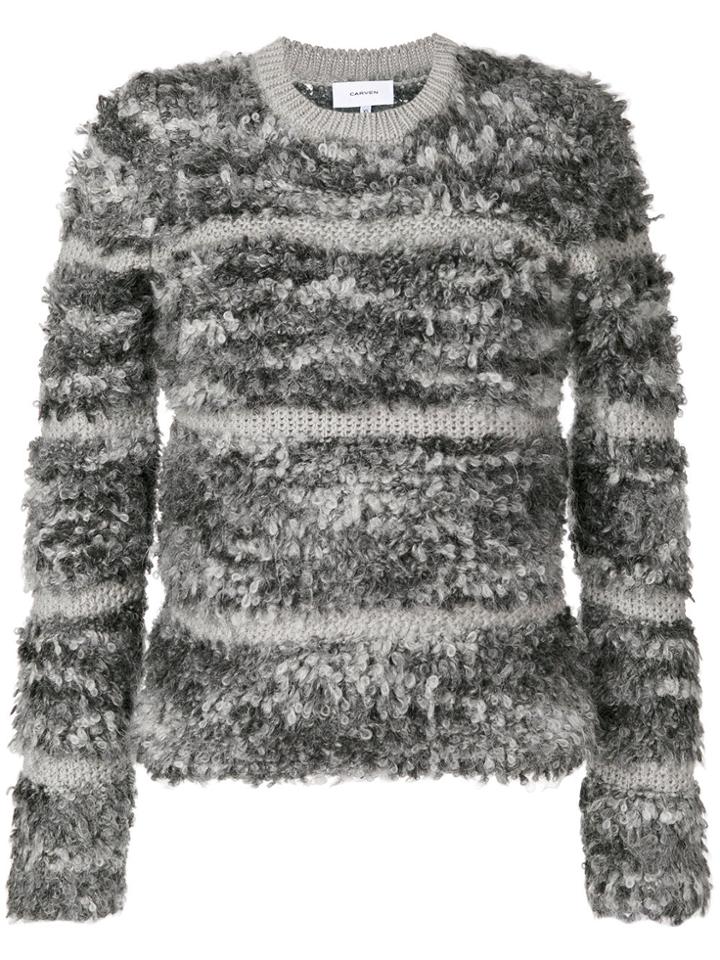 Carven Boucle Jumper - Grey