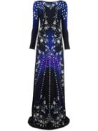 Roberto Cavalli Gradient Star Print Dress