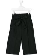 Wide Leg Trousers - Kids - Polyester - 8 Yrs, Black, Simonetta