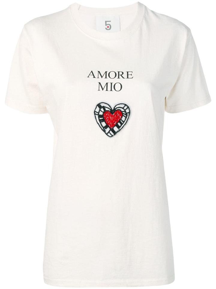 5 Progress Print T-shirt - Neutrals