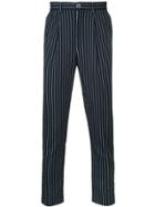 Education From Youngmachines Pinstripe Tailored Trousers - Blue