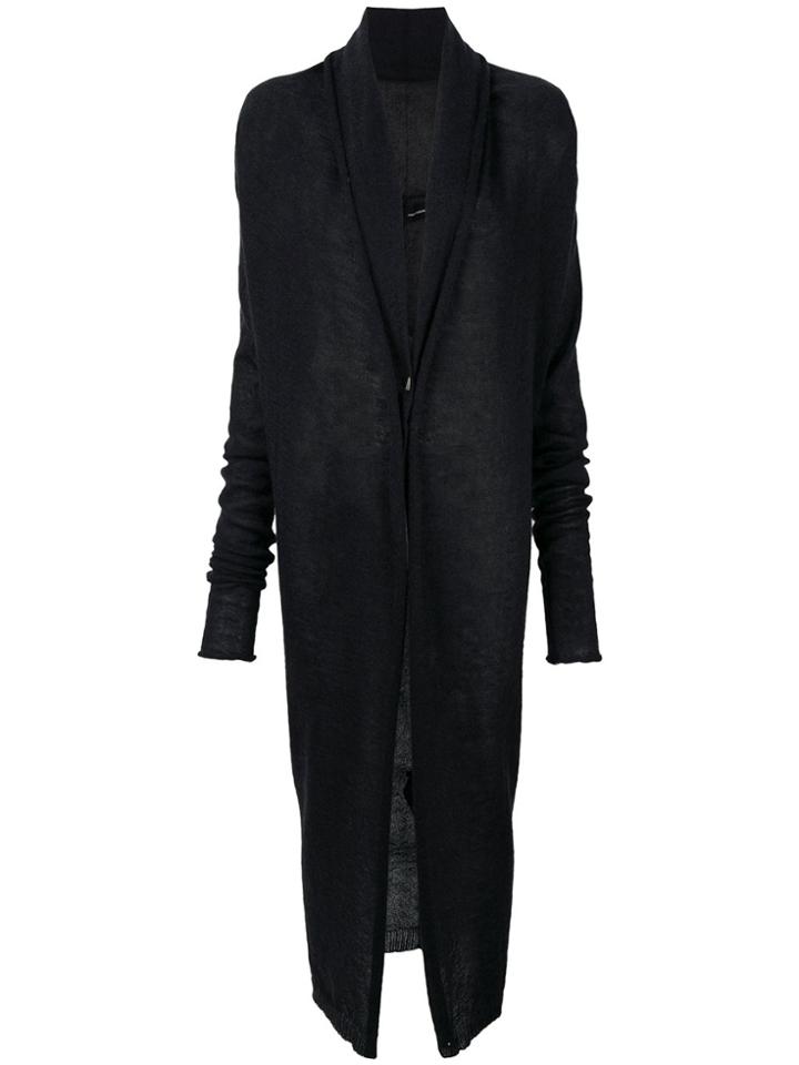 Isabel Benenato Long Cardigan - Black