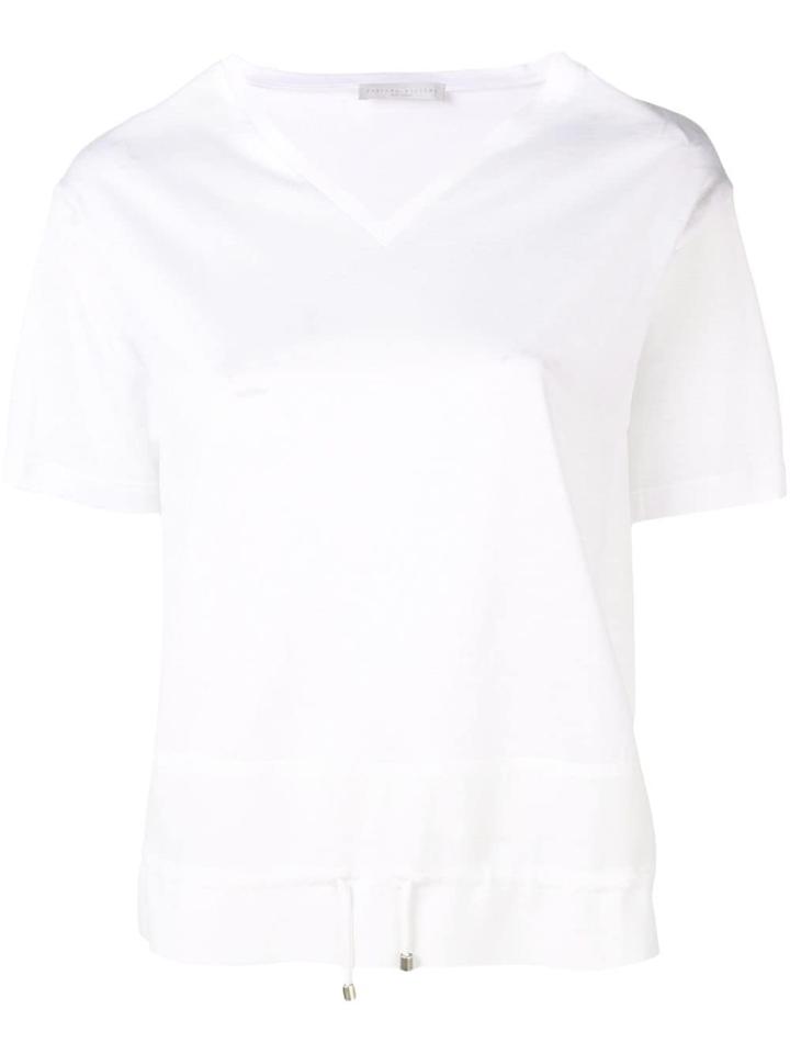Fabiana Filippi Drawstring Hem T-shirt - White