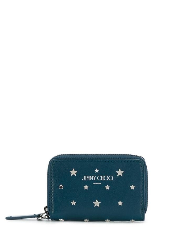 Jimmy Choo Danny Studded Wallet - Blue