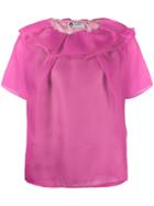 Lanvin Ruffled T-shirt - Pink