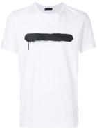 Diesel Black Gold Brush Stroke Print T-shirt - White