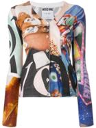 Moschino Collage Print Cardigan - Multicolour