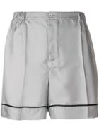 Prada Silk Shorts - Grey