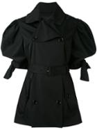 Simone Rocha - Belted Trench Coat - Women - Cotton/acetate/polyimide - 6, Black, Cotton/acetate/polyimide