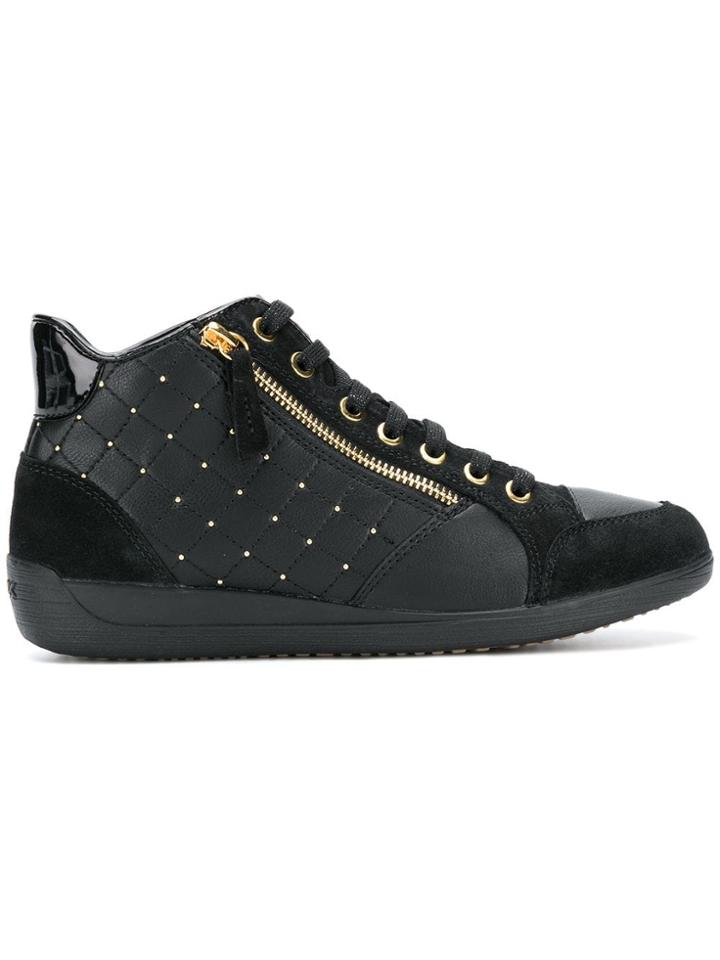Geox Side Zipped Sneakers - Black