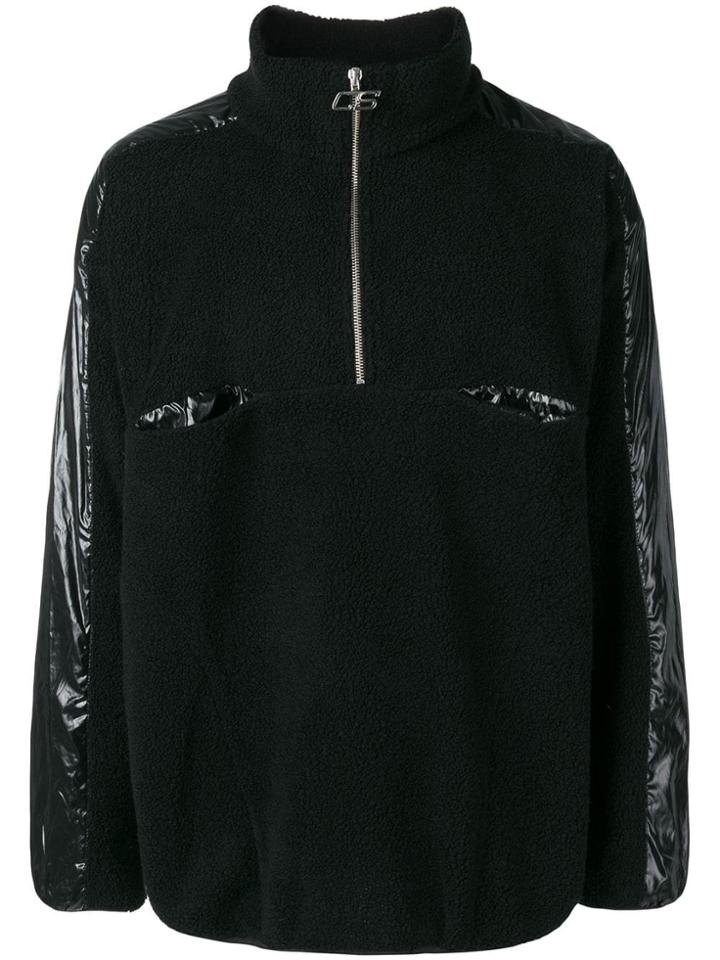 Cmmn Swdn Leroy Zipped Sweatshirt - Black