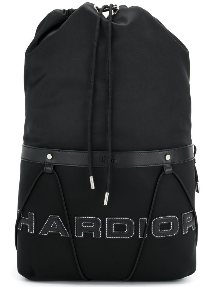 Dior Homme Drawstring Backpack - Black
