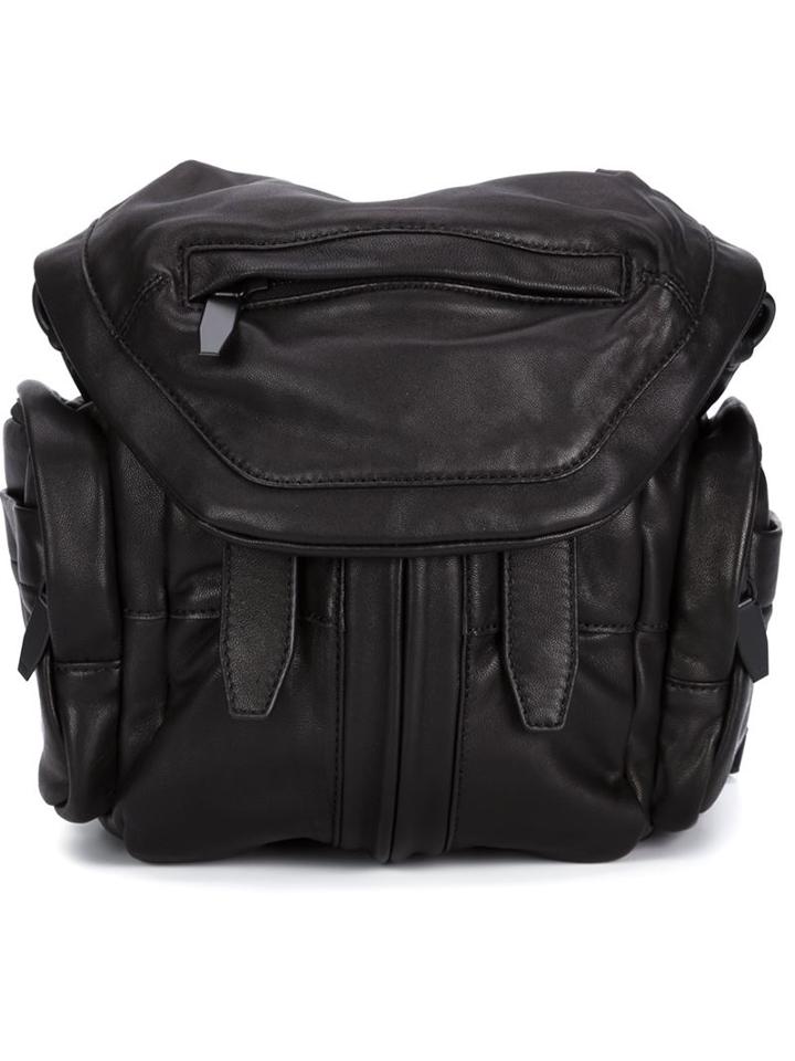 Alexander Wang Mini Marti Backpack, Black, Lamb Skin