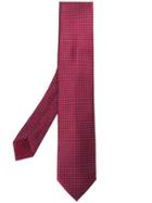 Brioni Geometrical Print Tie - Red