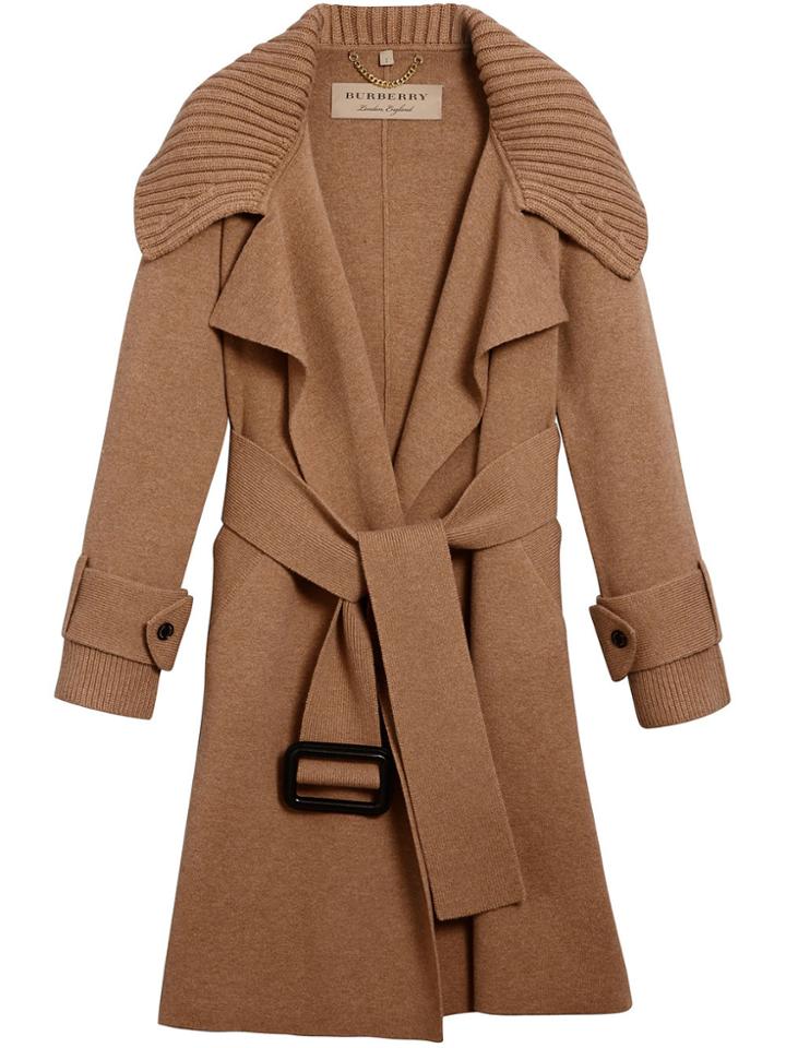 Burberry Knitted Coat - Brown