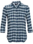 Paige Checked Shirt, Women's, Size: Small, Green, Cotton/rayon