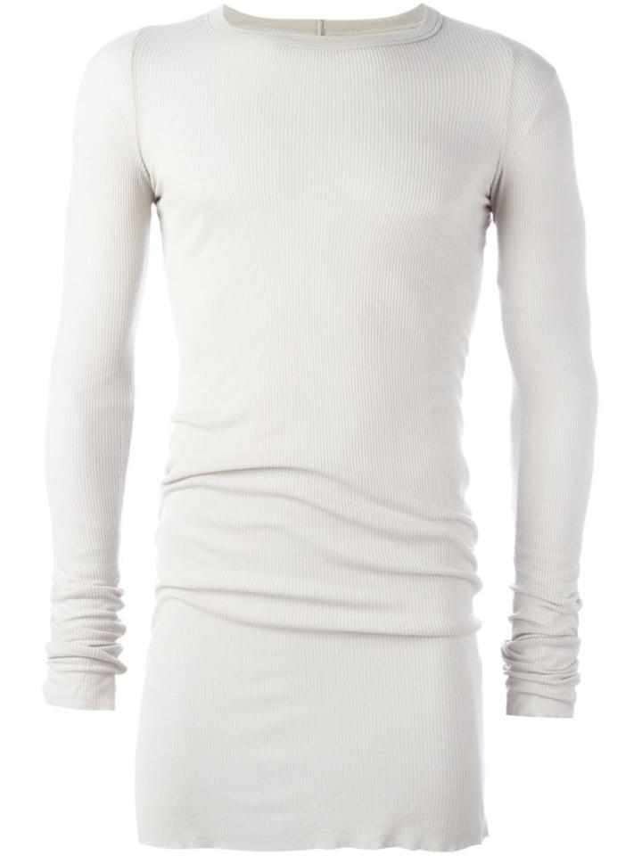 Rick Owens Longsleeved T-shirt, Men's, Size: Xl, Nude/neutrals, Silk/viscose