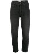 Carhartt Wip Cropped High Rise Jeans - Black