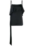 Helmut Lang Draped Slip Top - Black
