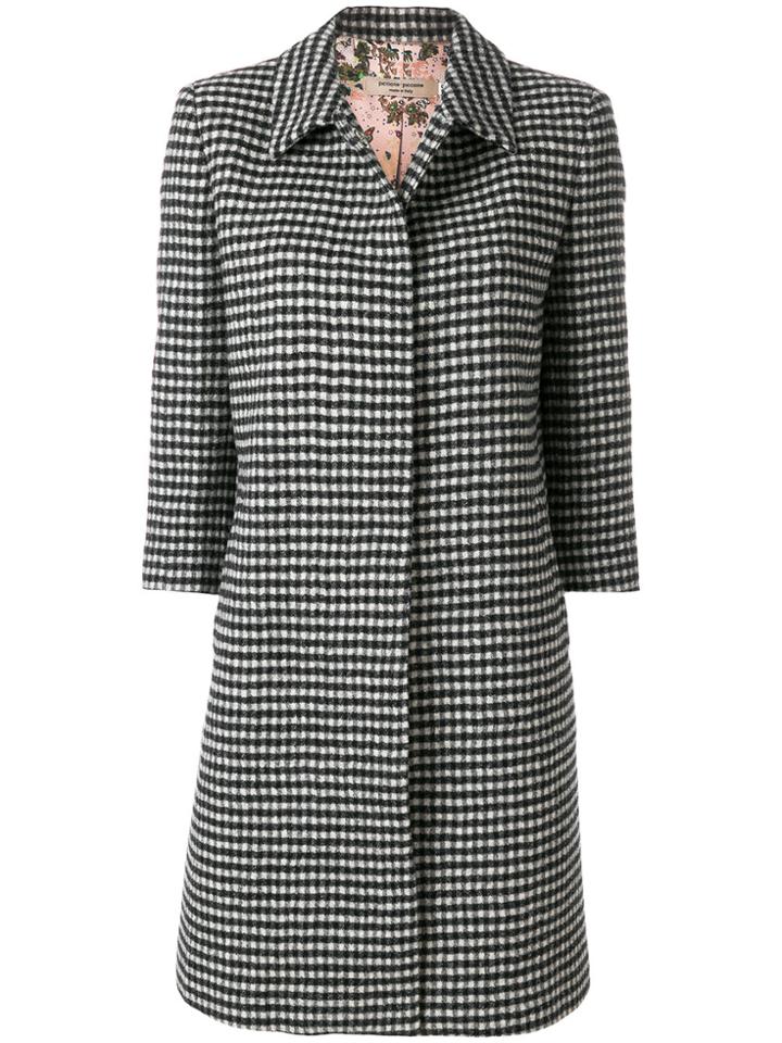 Piccione. Piccione Embroidered Fitted Coat - Black