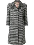 Piccione. Piccione Embroidered Fitted Coat - Black