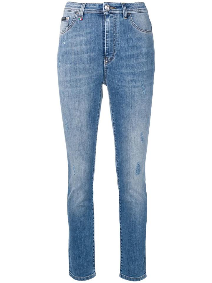 Philipp Plein High-waisted Skinny Jeans - Blue