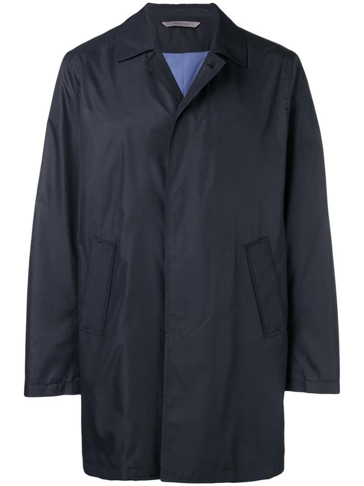 Canali Boxy Coat - Blue