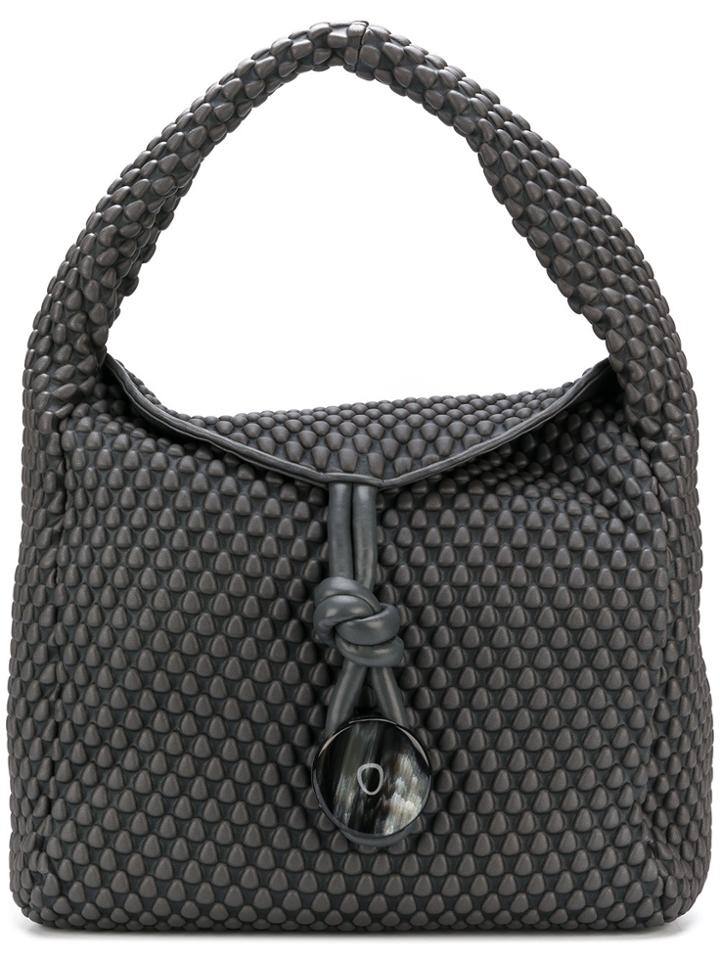 Tissa Fontaneda Textured Shoulder Bag - Grey