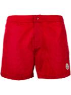 Moncler - Side Stripe Swim Shorts - Men - Polyester/polyimide - Xxl, Red, Polyester/polyimide